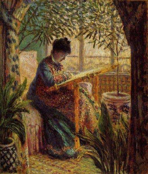 Camille Monet at Work